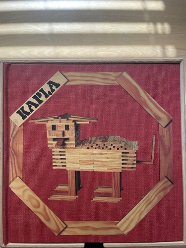 KAPLA WOODEN BUILDING BRICKS BLOCKS 280 PIECE EXCELLENT WITH RED BOOK - Picture 4 of 6
