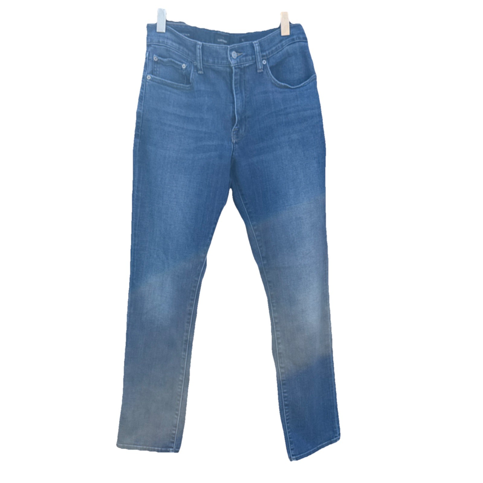 Medium Wash Stretch Denim Zip