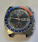 SEIKO 6139-6002 POGUE Automatic Chronograph Watch Men's Blue Dial Vintage