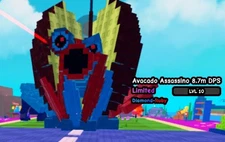 Plants Vs Brainrots - Diamond - Ruby Avacado Assassino - Limited 8.7m Damage