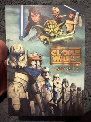 Star Wars The Clone Wars Complete Series Box Set 1-5 . Brand New! A-2054