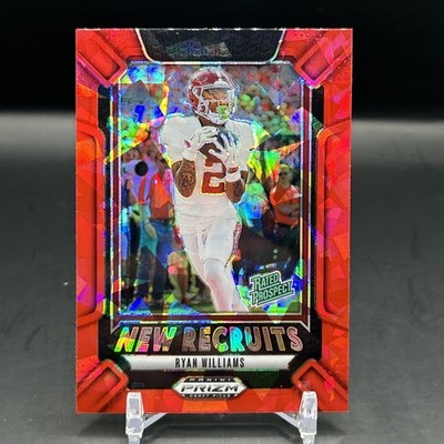 2025 Panini Prizm Draft Picks - New Recruits Ryan Williams #23 Red Ice (RC)