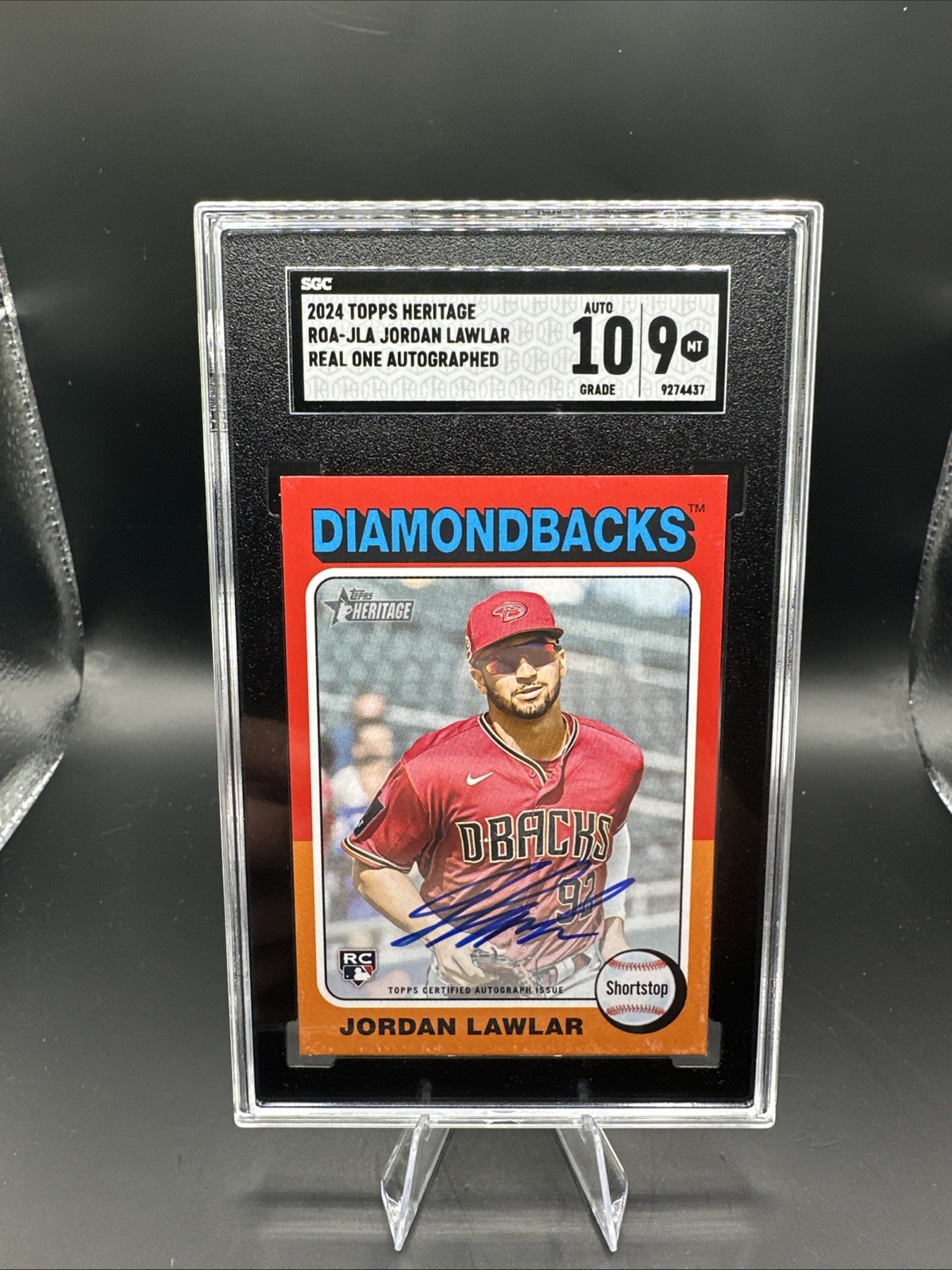 2024 Topps Heritage - Real One Autographs Jordan Lawlar #ROA-JLA (AU, RC)