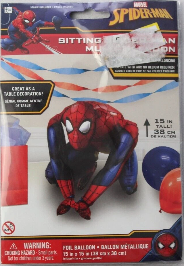 Spider Man Globo de Lámina Cumpleaños Baby Shower Fiesta Suministros Decoración Regalo 15" Foto 2 de 3