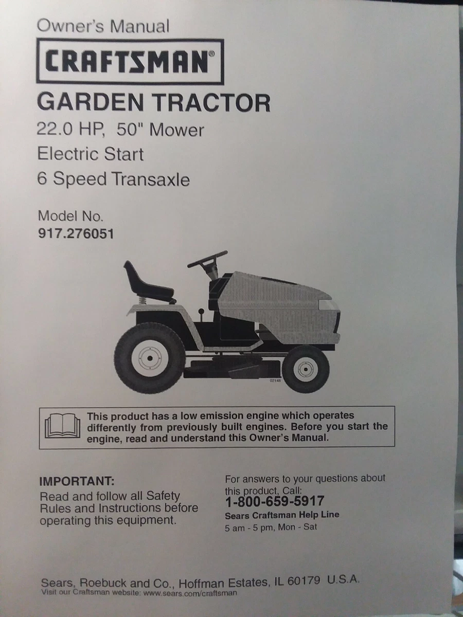 Sears Craftsman 22 50 6sp Gt5000 Garden