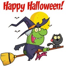 30 Custom Happy Halloween Greetings Personalized Address Labels