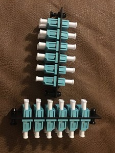 Panduit FAP12WAQDLCZ Multi-Mode 12-Port Fiber Adapter Panel with Zirconia Ceramic Split Sleeve Aqua