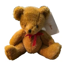 PBC Tag Alongs Bear Plush Stuffed Animal Teddy Hangtag Jointed Head Moves 8 Inch