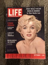 Life Magazine September 6 1964 Marilyn Monroe Michelangelo LBJ Pentax Asahi  60s