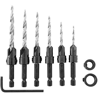 Irwin Tools 1882792 SPEEDBOR Countersink Wood Drill Bit, 8-Piece