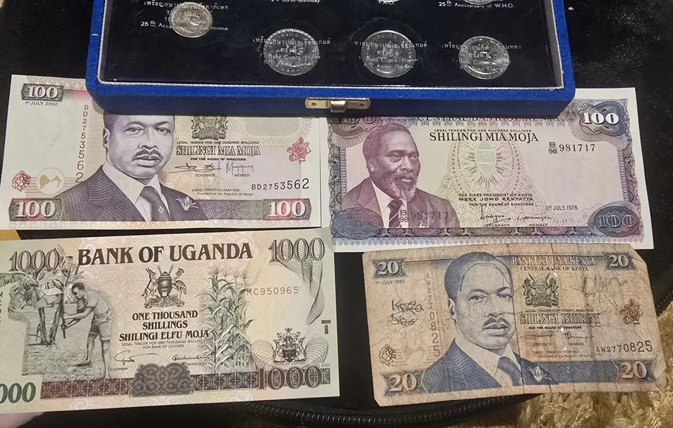 Thailand Commemorative 11 Coins Set 1961 to 1975. And Other Money From Uganda.  - Image 2 of 4