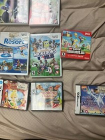 Nintendo DS / Nintendo Wii Video Game Lot 15 Original Cases/game Manual Bundle
