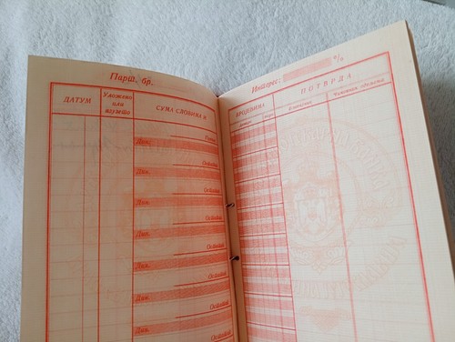 WWII 1943 KÖNIGREICH JUGOSLAWIEN BANKBUCH Bankpassbuch Sparpfandbuch STEMPEL - Bild 14 von 14