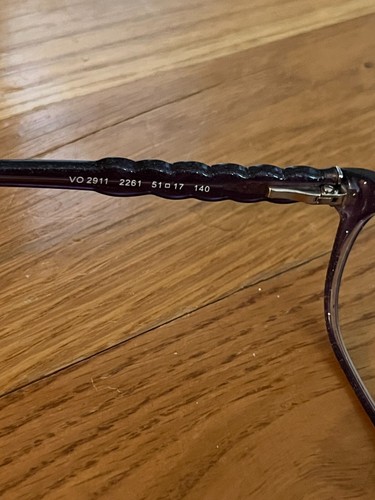 Vogue Dark Purple Eyeglasses Frames 51 17 140 VO 2261 w/o case-EUC - Picture 5 of 10
