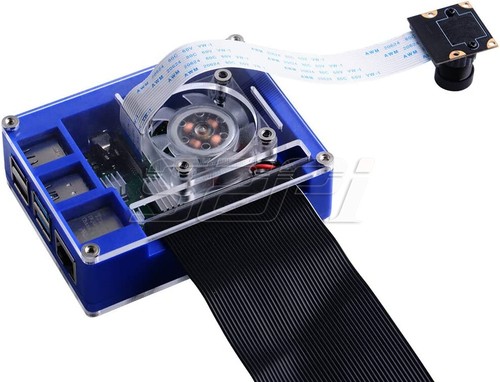 52Pi Raspberry Pi 4 Model B Acrylic Case kit with 4010 Cooling Fan Heatsinks - Picture 11 of 15