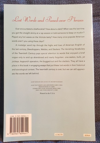 Dewdroppers, Waldos, and Slackers: A Guide To Vanishing Vocab Of 20th Century - Picture 2 of 4