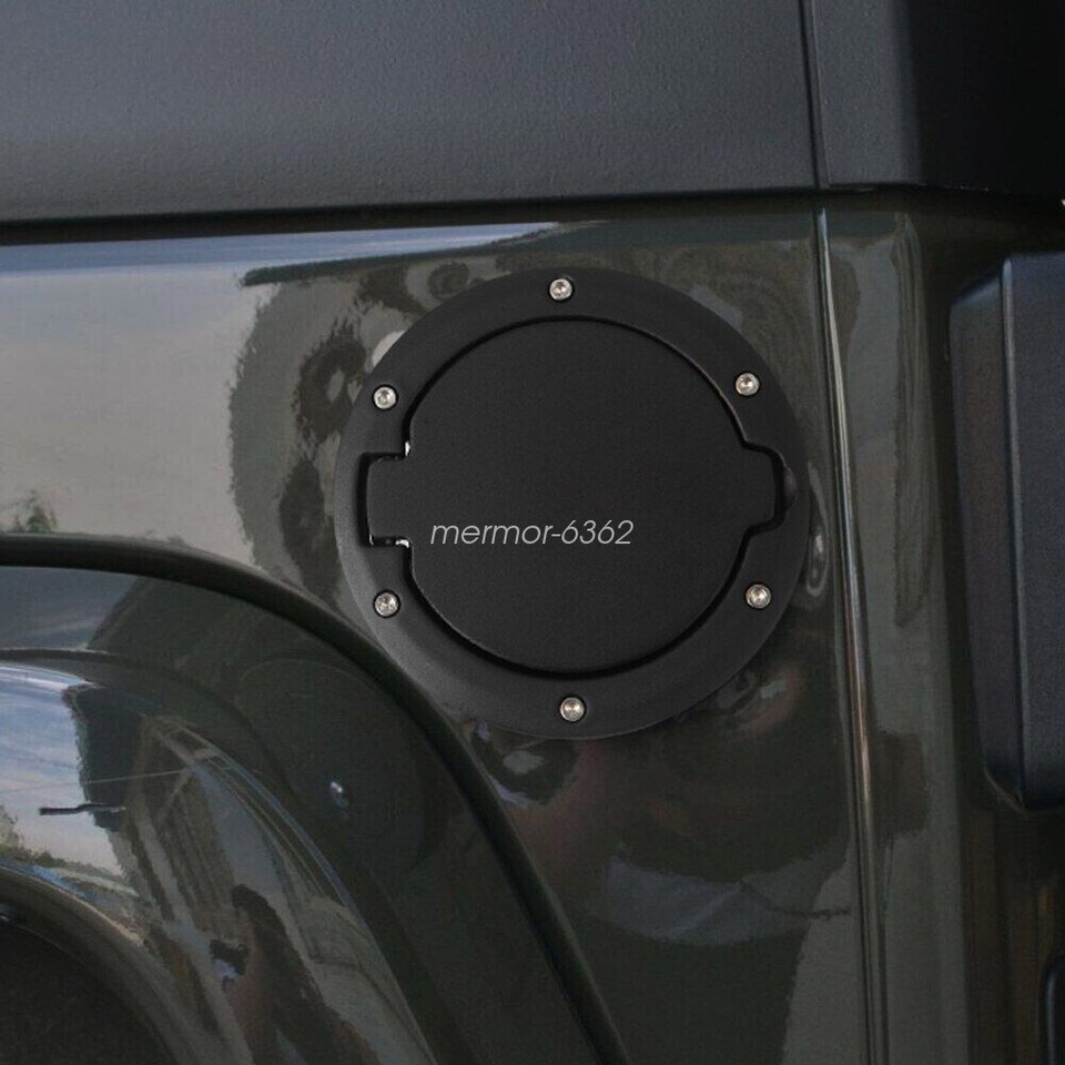 Gas Cap Cover Black Fuel Tank Door Fuel Filler Door For Jeep Wrangler