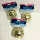 Lot of 3 Darice Gold Bells 2.75 in Arts and Crafts