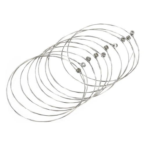 10Pcs Acoustic Guitar Strings 2.79Ft High E 1st Warm Bright Balanced Tone