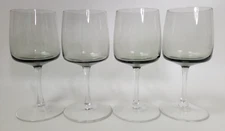 4 Vintage Peill & Putzler Cora Smoke Wine Glasses 5 3/8"
