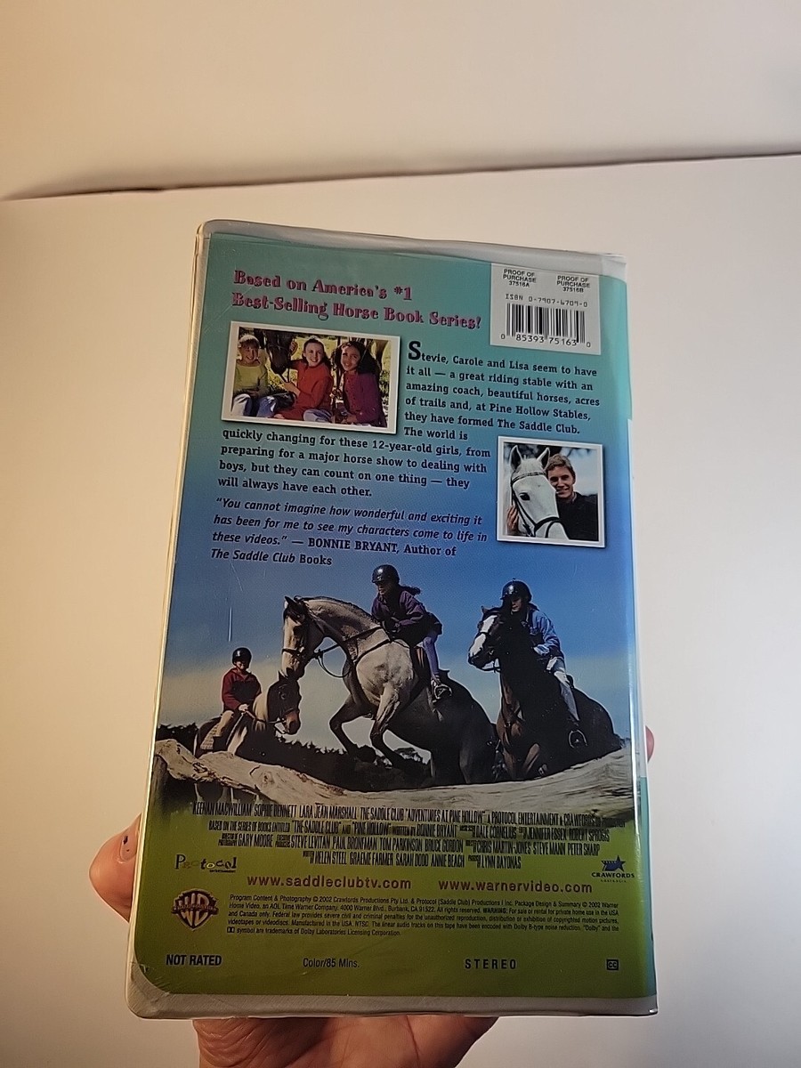 The Saddle Club - Adventures at Pine Hollow (VHS, 2002, Clam Shell