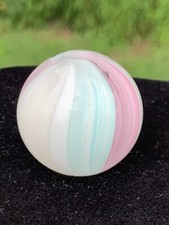 Modern Art Glass Swirl Marble Multi Colors 1.25" Large Mint Beautiful See Pics 
