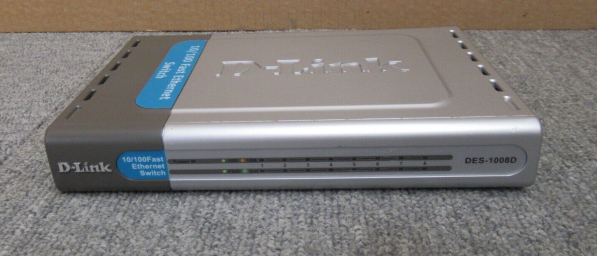 D-LINK DES-1008D Port Fast Ethernet Switch L1