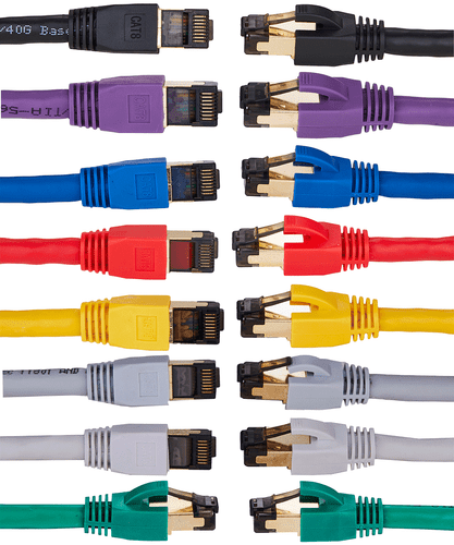 Lote de cobre de alta velocidad con cable LAN Ethernet Cat8 blindado RJ45 enchapado en oro - Imagen 1 de 1