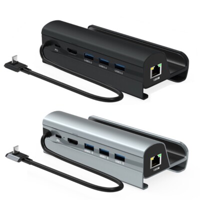 Type-C Adapter Docking Station HDMI2.0-compatible 1000M Lan PD60W for Deck