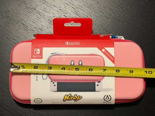 Kirby Travel Pro Slim Case Nintendo Switch KIRBY pink PowerA - New - Picture 7 of 8