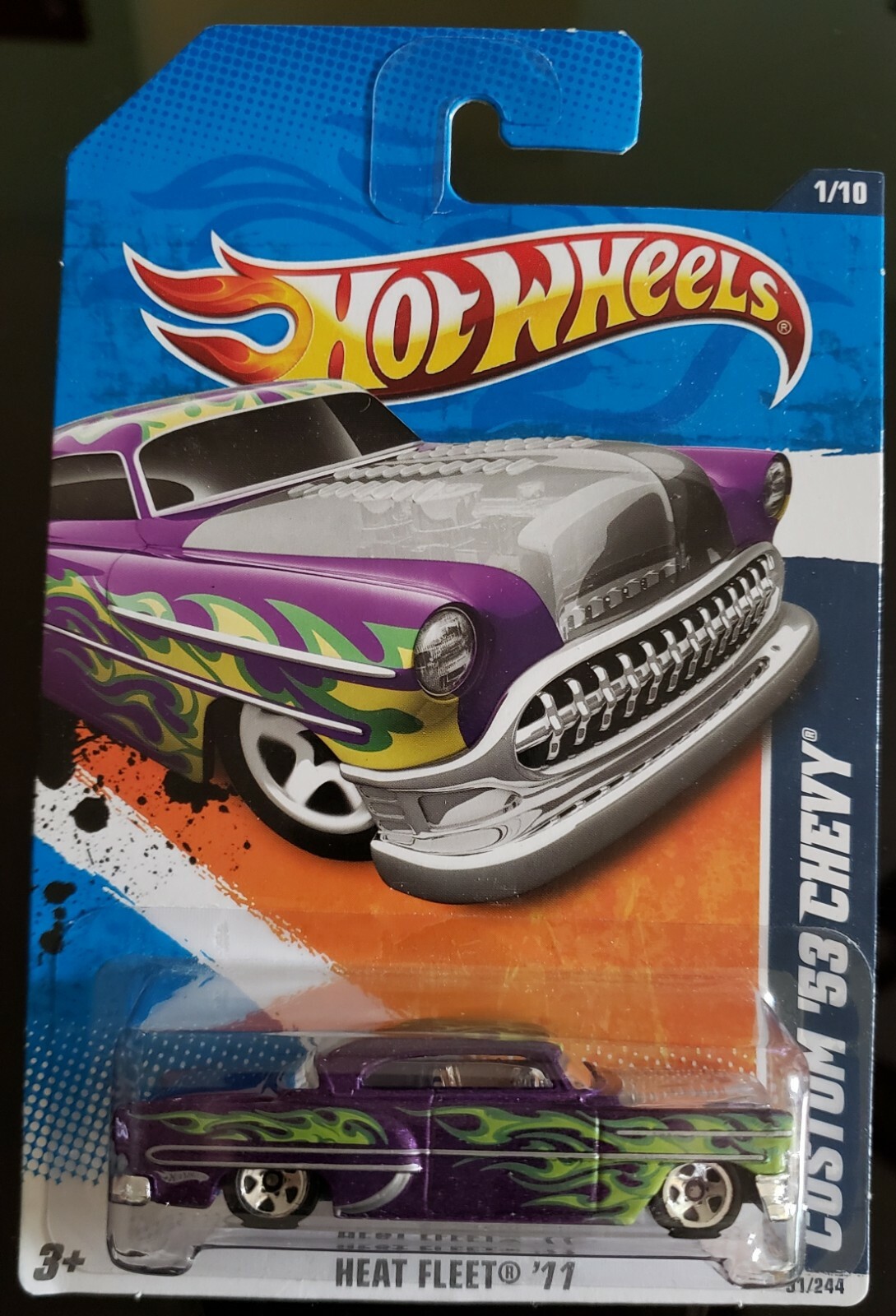2011 HOT WHEELS HEAT FLEET 11 CUSTOM 53 CHEVY 1/10 PURPLE 91/244 eBay