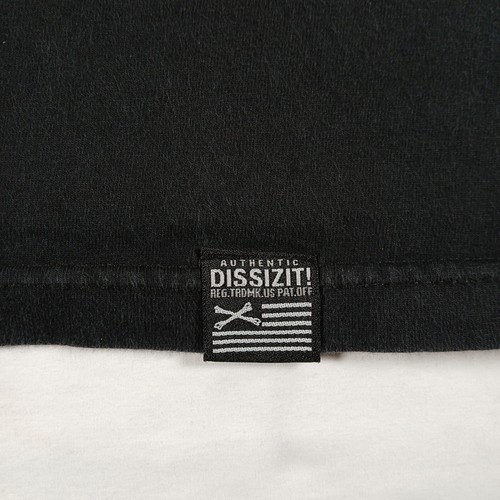 Dissizit Shirt 2XL Mens Black Skateboarding Crew Neck Short Sleeve Tagless - Picture 3 of 12