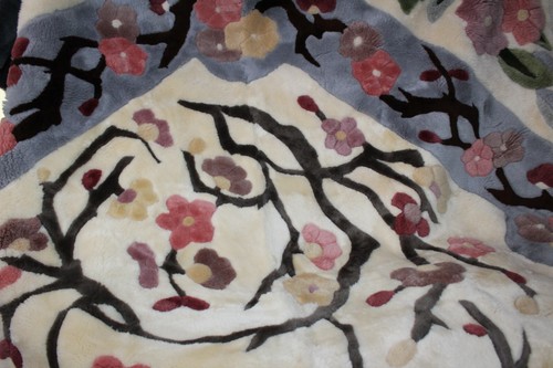 Alfombra de flores de piel de oveja Auskin Traders Nueva Zelanda 80 x 140 - Imagen 3 de 13