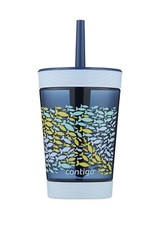 New Contigo Kids 14 oz Spill-Proof Fish Tumbler with Straw NWT Toddler