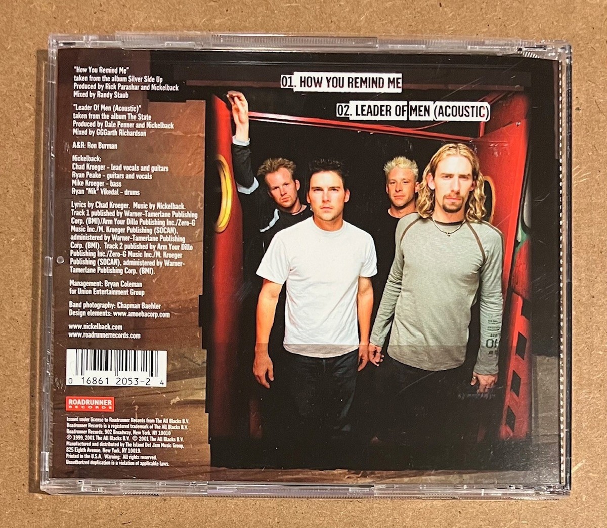 Nickelback - How You Remind Me / Leader of Men RARE OOP CD w