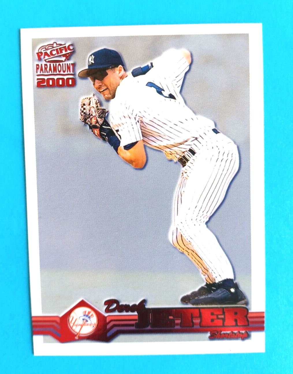 2000 PACIFIC PARAMOUNT DEREK JETER #159 RUBY RED NEW YORK YANKEES
