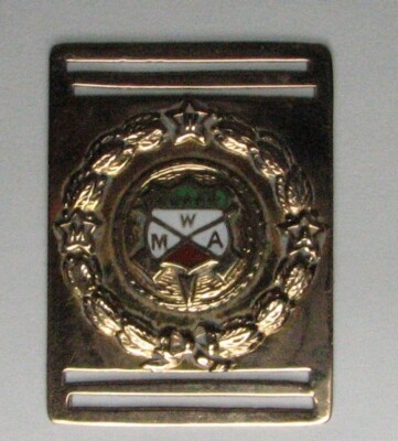 Mwa Ribbon Early 1900's MWA Modern Woodsmen of America Ribbon or Watch Fob Slide ...