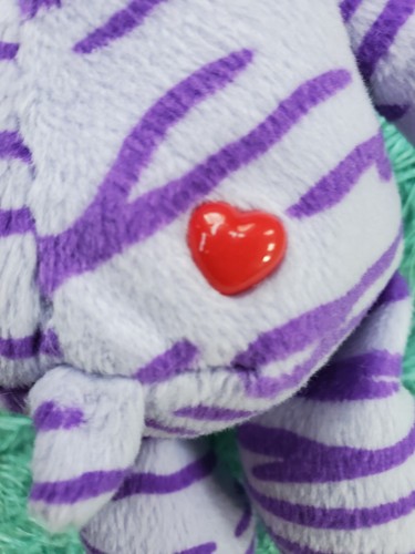 RARE TIGER STRIPE DAZZLE BRIGHT HARMONY CARE BEAR PLUSH STUFFED ANIMAL 2005 9" - Picture 3 of 7