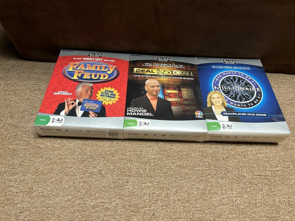 3-SET DEAL OR NO DEAL FAMILY FEUD WHO WANTS MILLIONAIRE DVD TV Game Shows NEW - Image 4 of 4