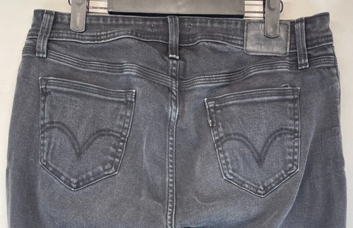 Levi's 529 Jeans - Womens Size 12 - Curvy Skinny - Black Stretch Straight (2546) - Picture 16 of 23
