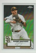 2021 Topps Series 1 '52 Topps Redux Chrome #TC52-24 Manny Machado Padres ⚾⚾⚾