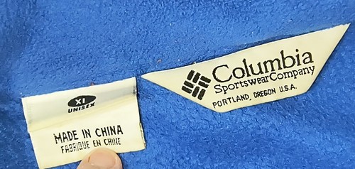 Columbia Fleece Jacket Lined Removable Sleeves Full Zip BLUE MENS XL - Picture 8 of 9