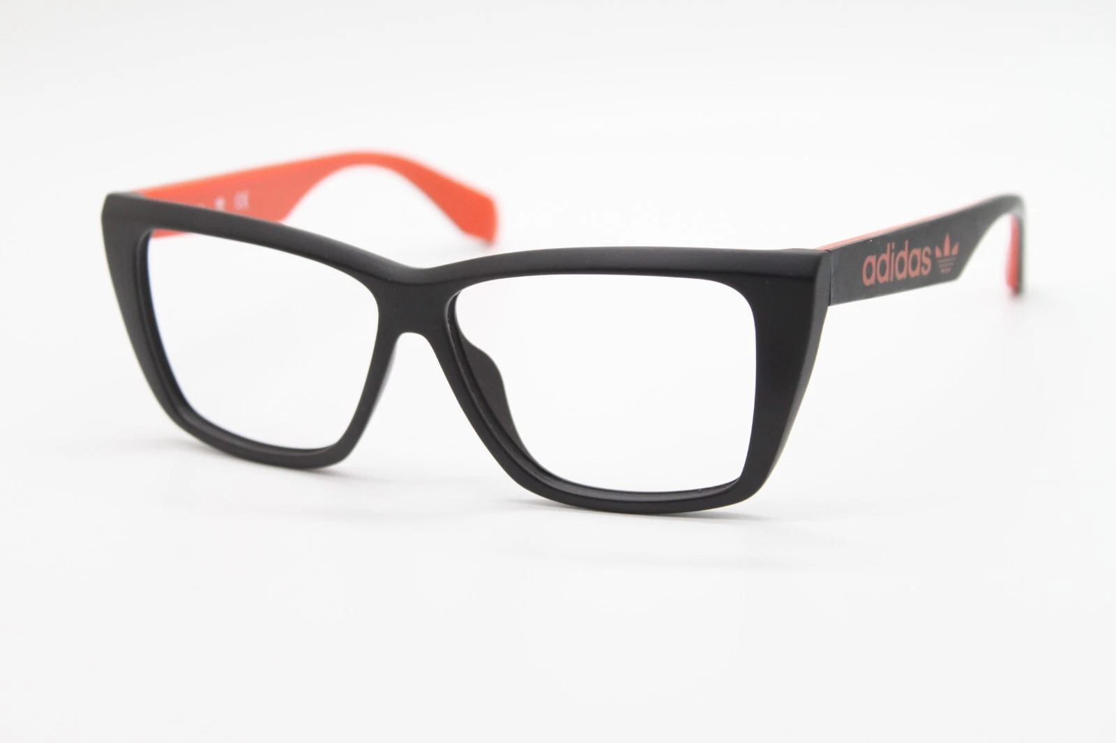 NEW ADIDAS OR5009 002 BLACK RED AUTHENTIC EYEGLASSES 57 12