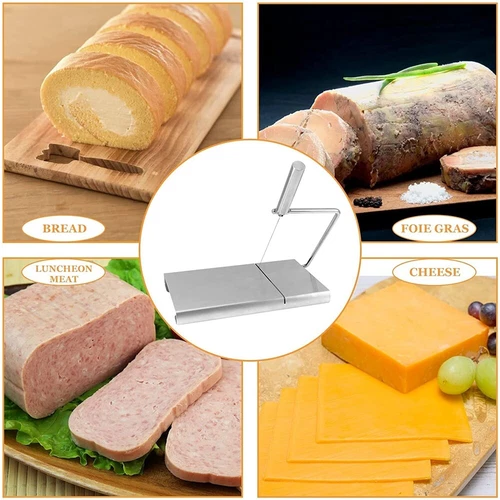 New Cheese Slicer Cutter Board Stainless Steel Wire Cutting Kitchen Hand Tool US - Picture 12 of 16