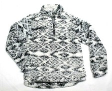 CUDDLY SHERPA KID'S QUARTER ZIP PULLOVER COLOR: CHARCOAL AZTEC VARIETY SIZE NEW