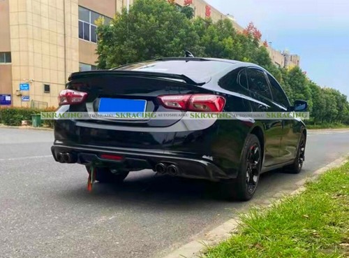 For Chevrolet Malibu 2016-2024 Gloss Black Rear Bumper Lip Diffuser Bodykit 1PCS - Picture 8 of 13