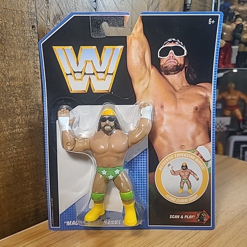 WWE MACHO MAN RANDY SAVAGE MATTEL RETRO SEREIS 9 W...