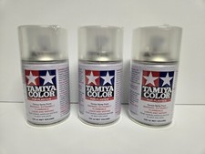 3 pack Tamiya America Spray Lacquer TS-80 Flat Clear TAM85080 Lacquer ts80
