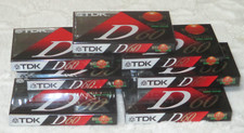 Lot of 9 NEW TDK D60 High Output Blank Audio Cassette Tapes IECI Type I Sealed