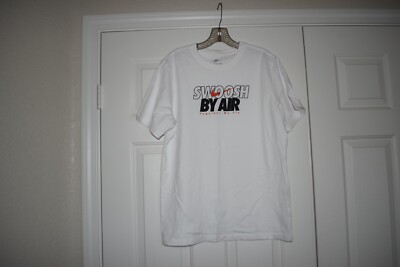 Men's Size L The Nike Tee White Short Sleeve Shirt SWOOSH BY AIR Together We Fly